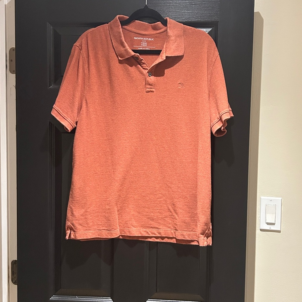 Banana Republic Coral Polo Shirt